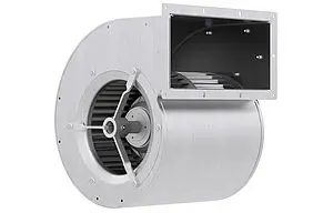 centrifugal fan S model range RD with housing rotated 45 degrees to the right