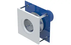 process air fan built-in fan uninsulated frontal view rotated 45 degrees to the left