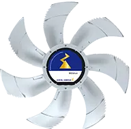 axial fan FE2owlet ECblue frontal view