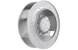 centrifugal fan m model range with AC motor frontal view 45 degrees rotated
