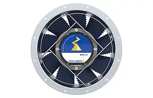 biomimetically designed axial fan MAXventowlet ECblue frontal view